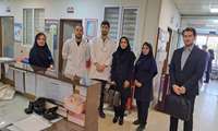 دیدار نوروزی و بازدید سرپرست دانشکده به همراه مدیر گروه پرستاری از مرکز آموزشی درمانی شهید مدنی