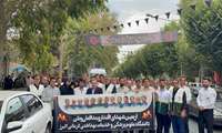 حضور دانشگاهیان علوم پزشکی البرز در مراسم اربعین شهدای اقتدار