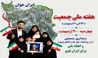 پایداری جمعیتی در روستاها ، شهر ها و مناطق مرزی و اتحاد ملی برای ایران قوی